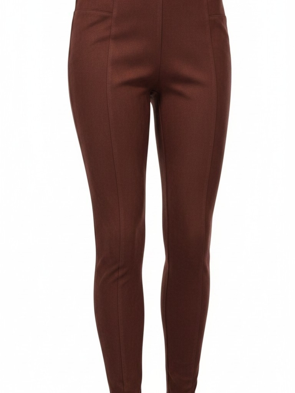 Women's Brown Ponte Slim Pants